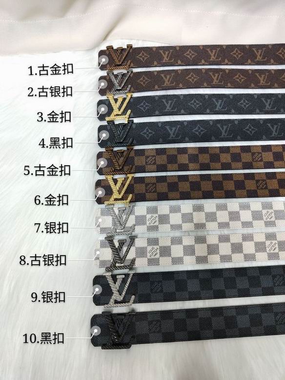 LV Belt 40mmX95-110CM 7D (785)